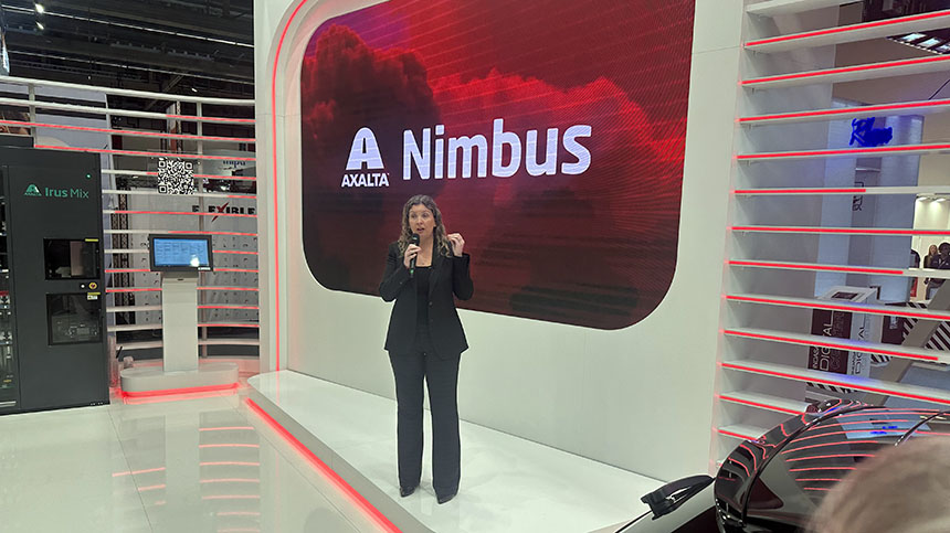 Axalta Nimbus launch at Automechanika Frankfurt 2024 with Patricia Morschel