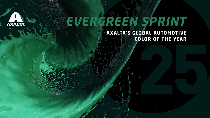 Axalta unveils Evergreen Sprint as its 2025 Global Automotive Colour of the Year